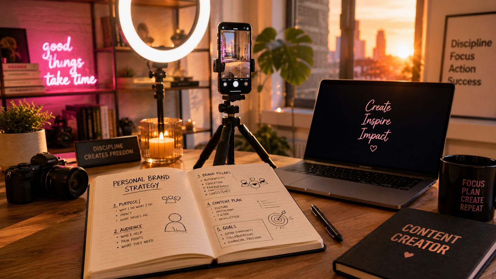 Personal branding solo creator 2026 — 4 yếu tố quyết định brand thành hay bại: positioning rõ ràng, content nhất quán format + chủ đề, sản phẩm/dịch vụ rõ ràng kèm CTA cụ thể, tương tác đúng tệp khán giả trên 1-2 platform chính.