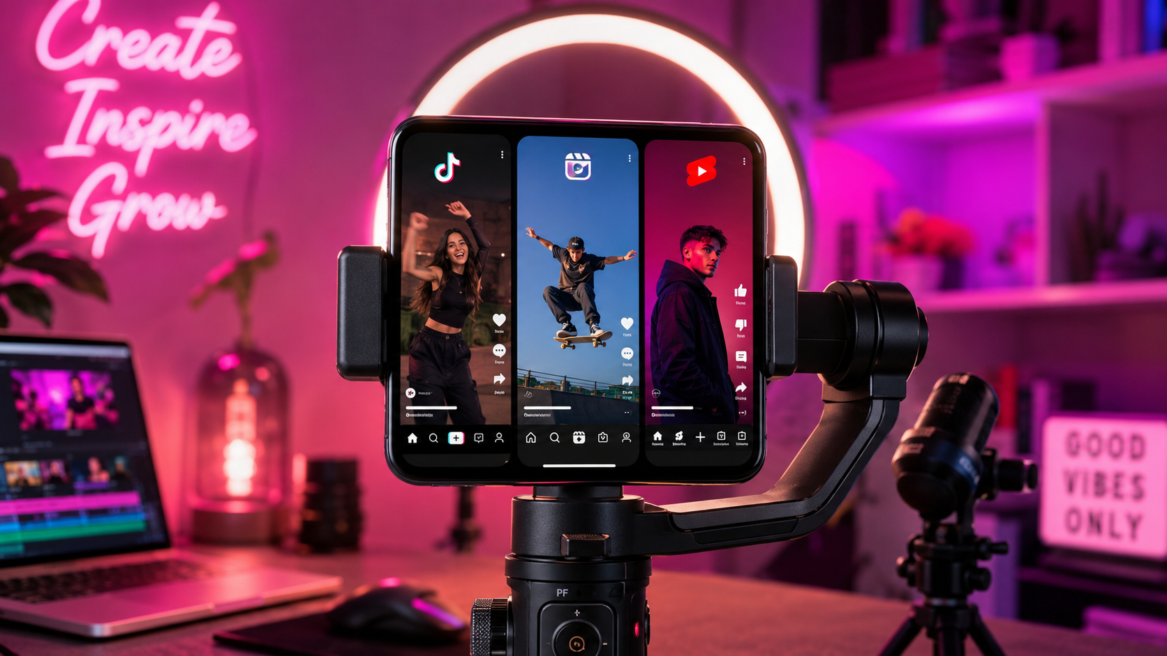 Short-form video 2026 cho creator VN — chọn primary platform theo goal: TikTok cho viral discovery + Gen Z reach, Instagram Reels cho aesthetic brand + millennial, YouTube Shorts cho monetization tốt nhất + cross-promote channel chính dài, mỗi platform có thuật toán và audience khác nhau.